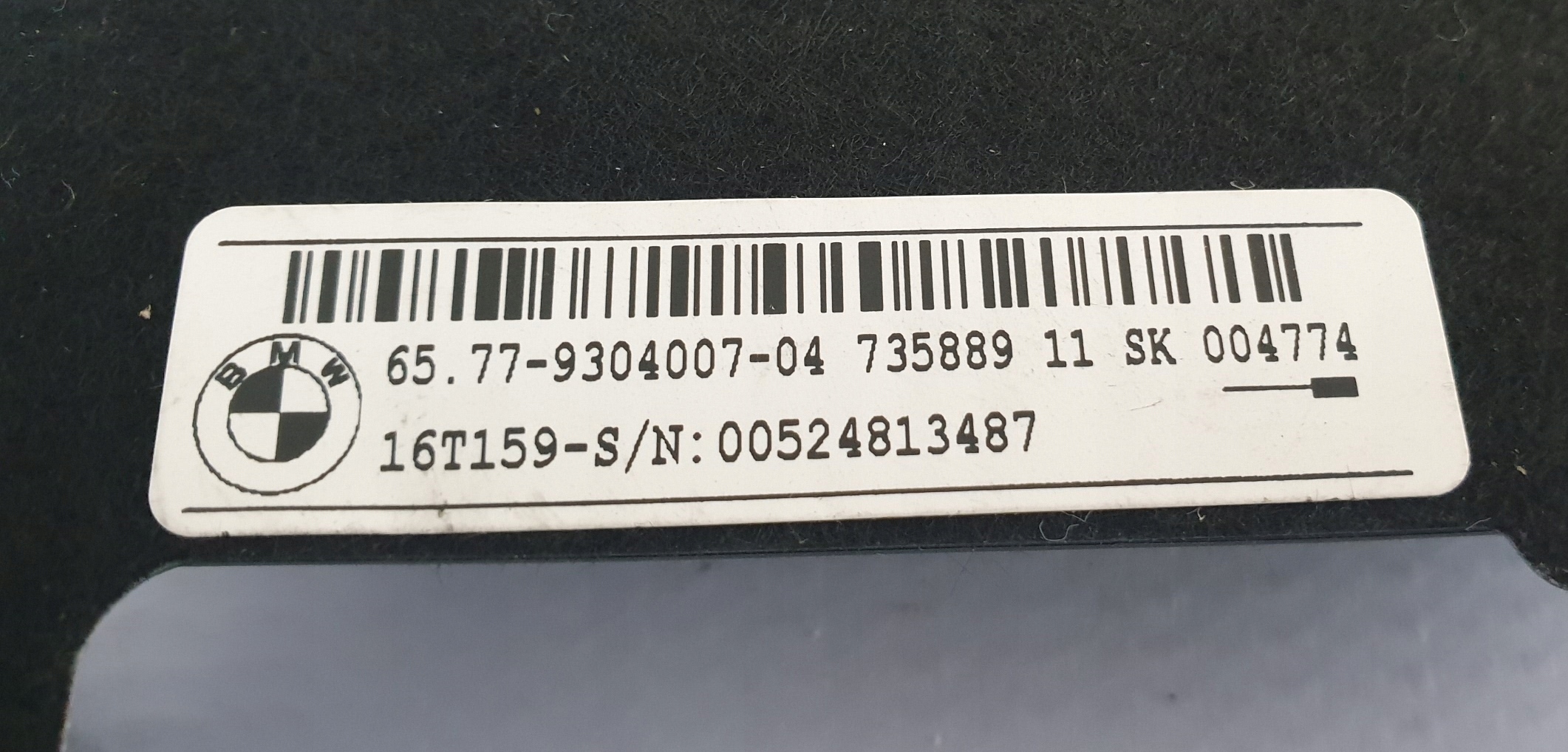 Mata czujnik zajęcia fotela BMW seria F G 9304007 - galeria