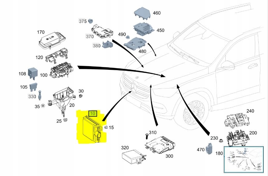 Radar Mercedes ACC Distronic OEM A0009007913 #FV - galeria