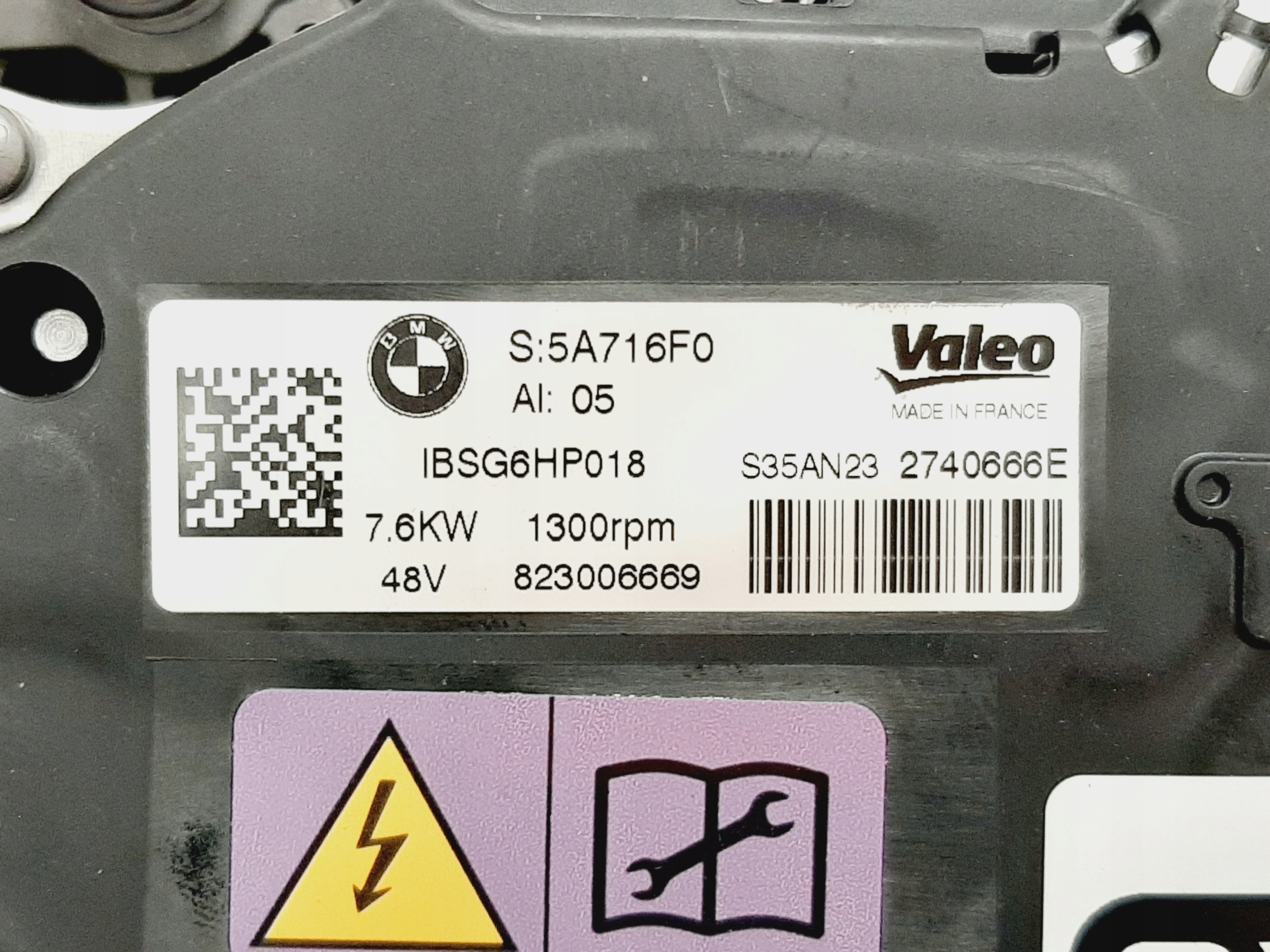Alternator BMW G06 LCI G60 B48N B48P B48 5A716F0 - galeria