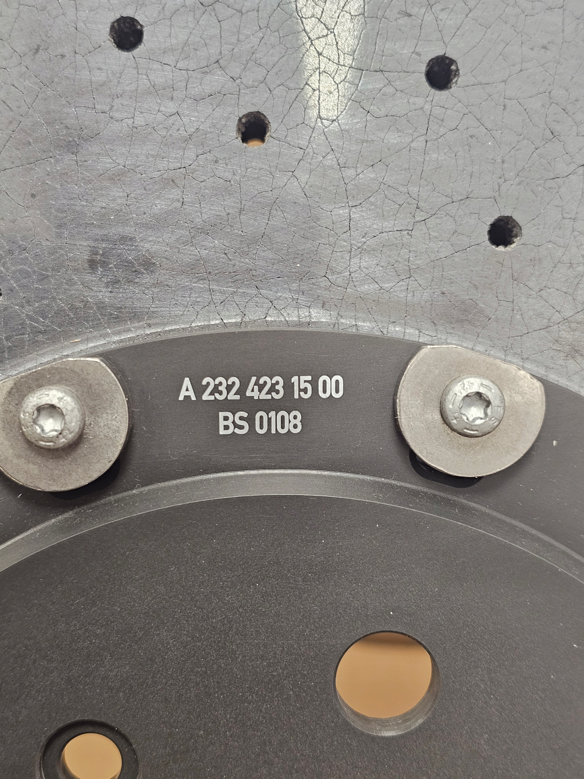 Tarcza CERAMICZNA Mercedes W223 W232 Tył Tylna LEWA Rear Brake Disc LEFT - galeria