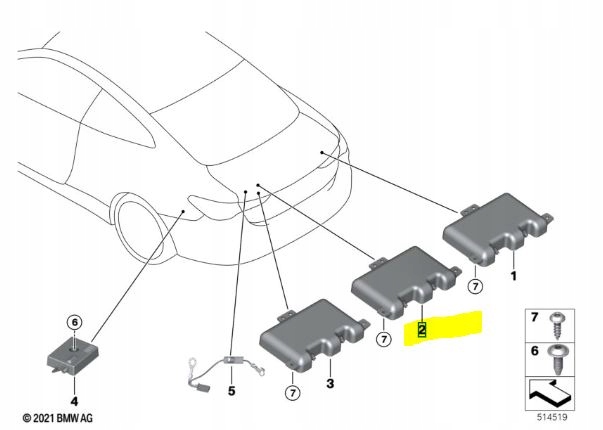 Antena Wielopasmowa LTE BMW G30 G20 9396827 - galeria