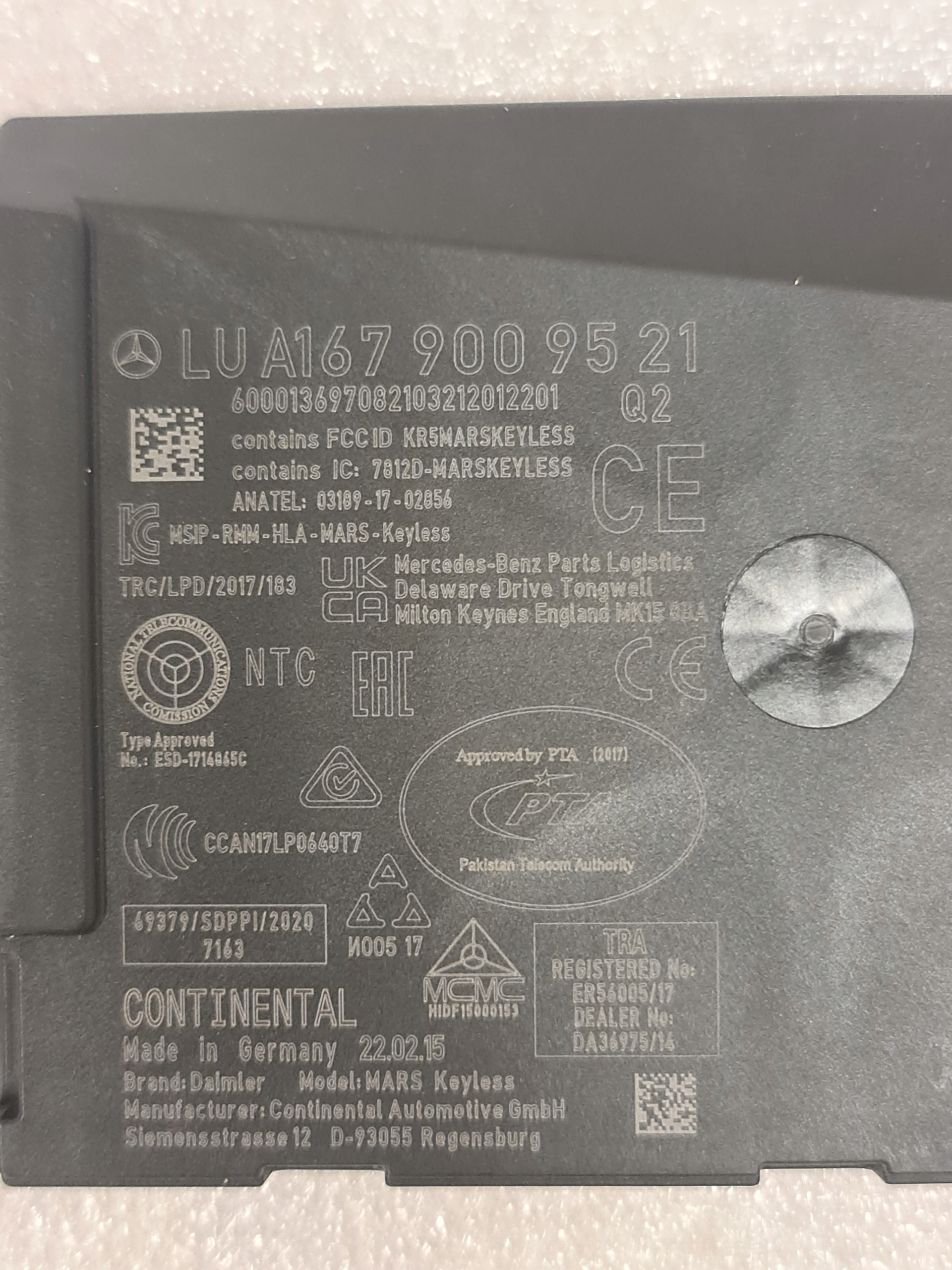 Moduł Keyless Mercedes A1679009521 - galeria