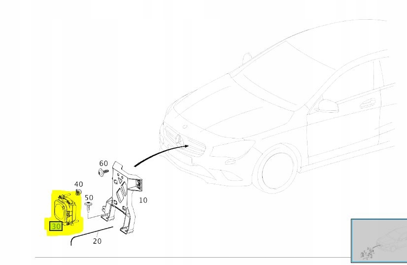 Radar Distronic Mercedes W205 A2059005918 #FV - galeria