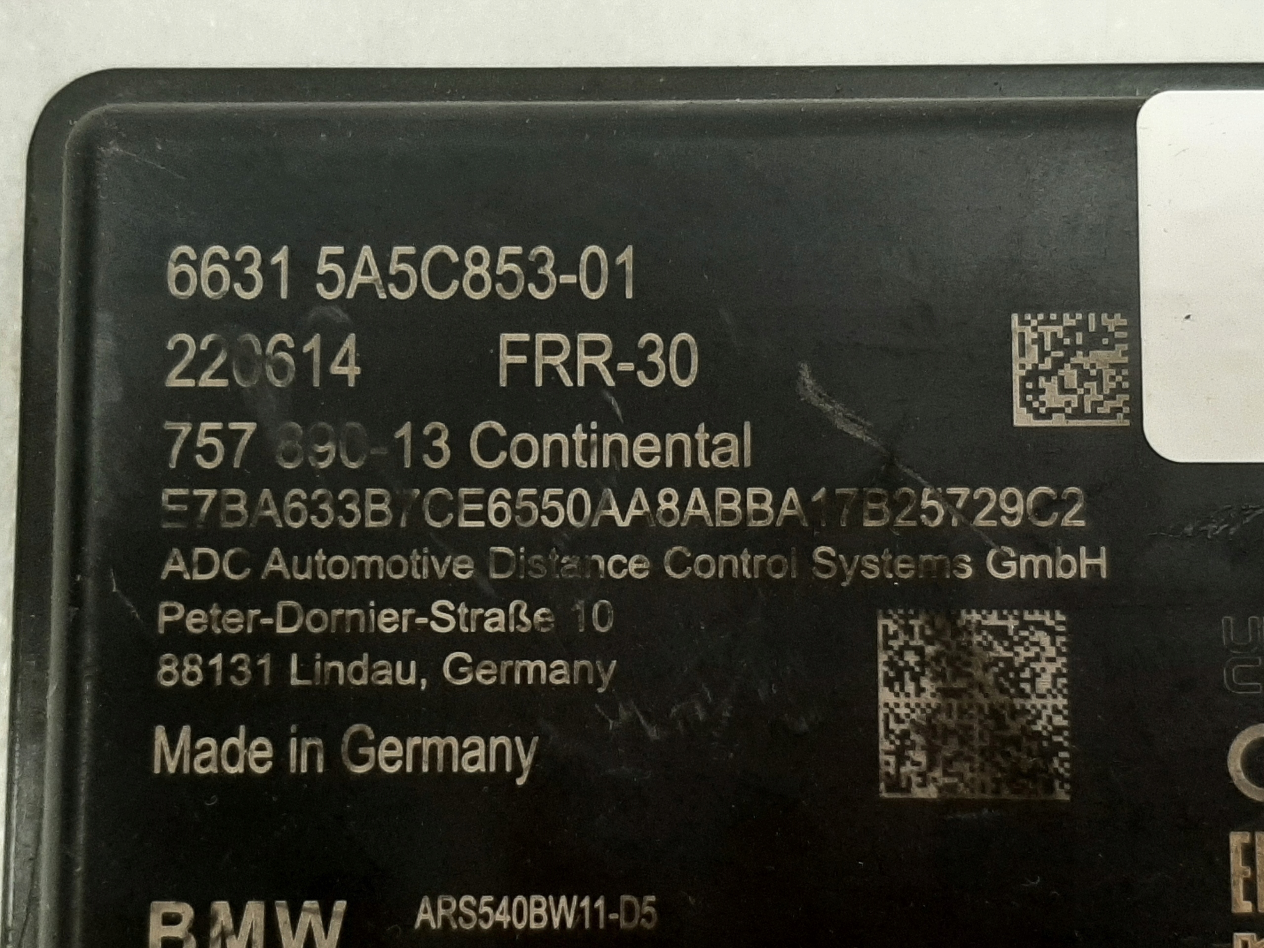 Radar Czujnik ACC ADC Tempomat FRR BMW G70 G07 U11 I20 5A5C853 - galeria