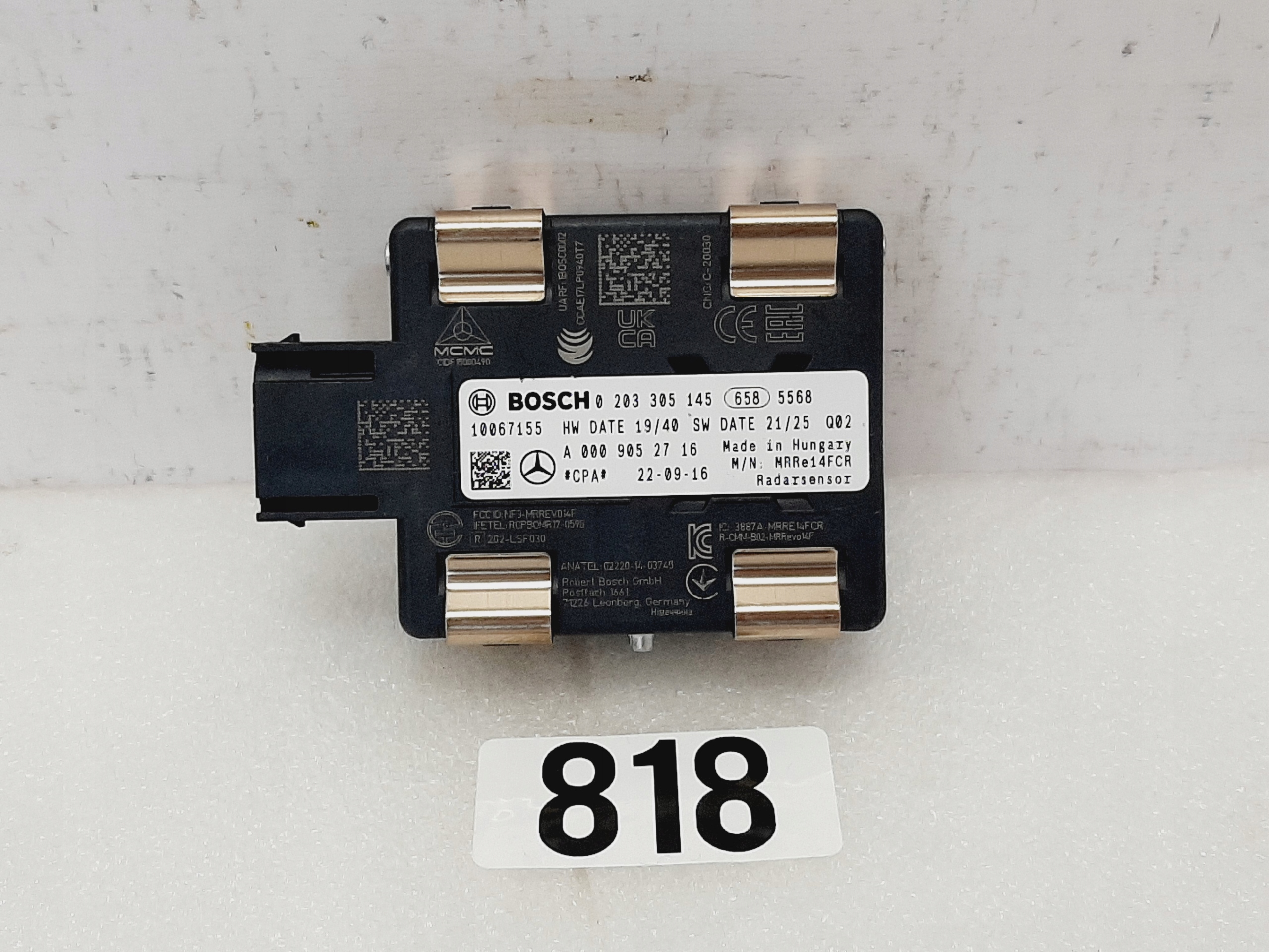 Radar Mercedes ACC Distronic A0009052716 W205 W253 GLC - galeria