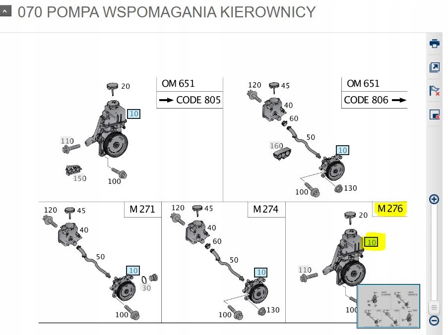 Pompa wspomagania Mercedes W172 SLC SLK AMG OM276 - galeria