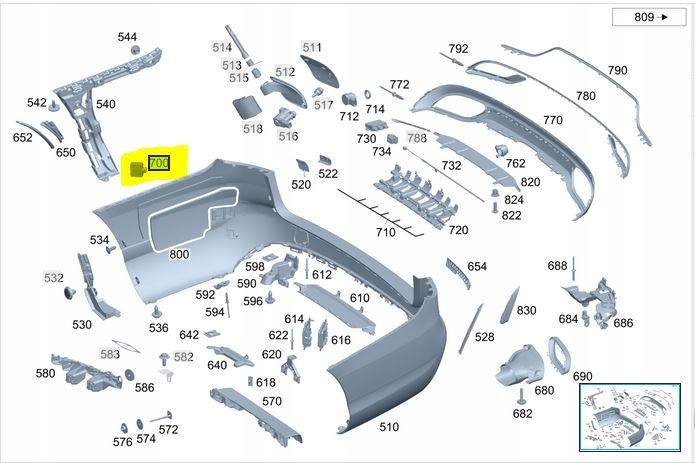 Radar Mercedes Czujnik A0009055211 W205 W167 W177 - galeria