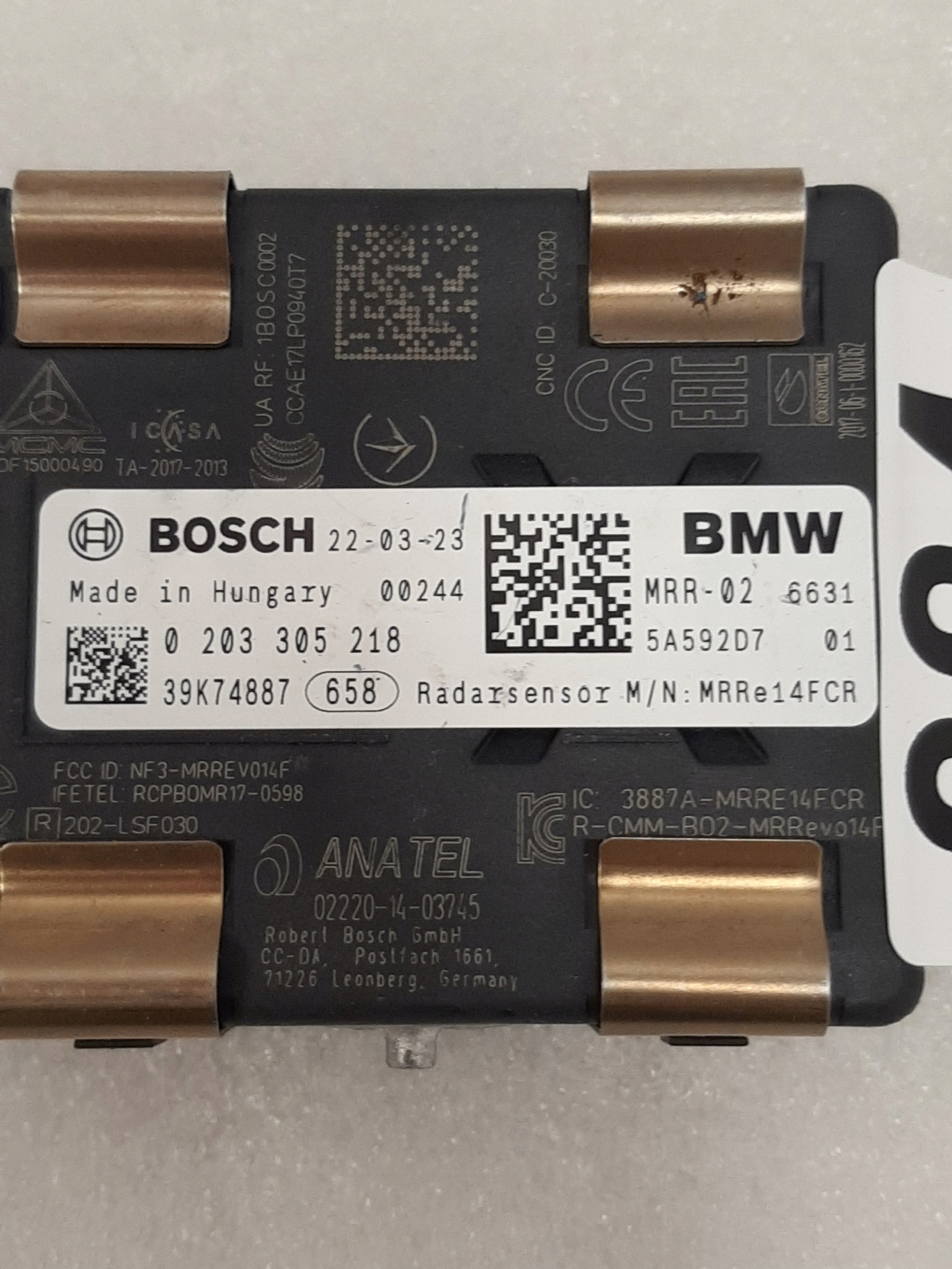 Radar Czujnik ACC BMW G20 F40 G05 G06 G01 G02 G22 G29 5A592D7 - galeria