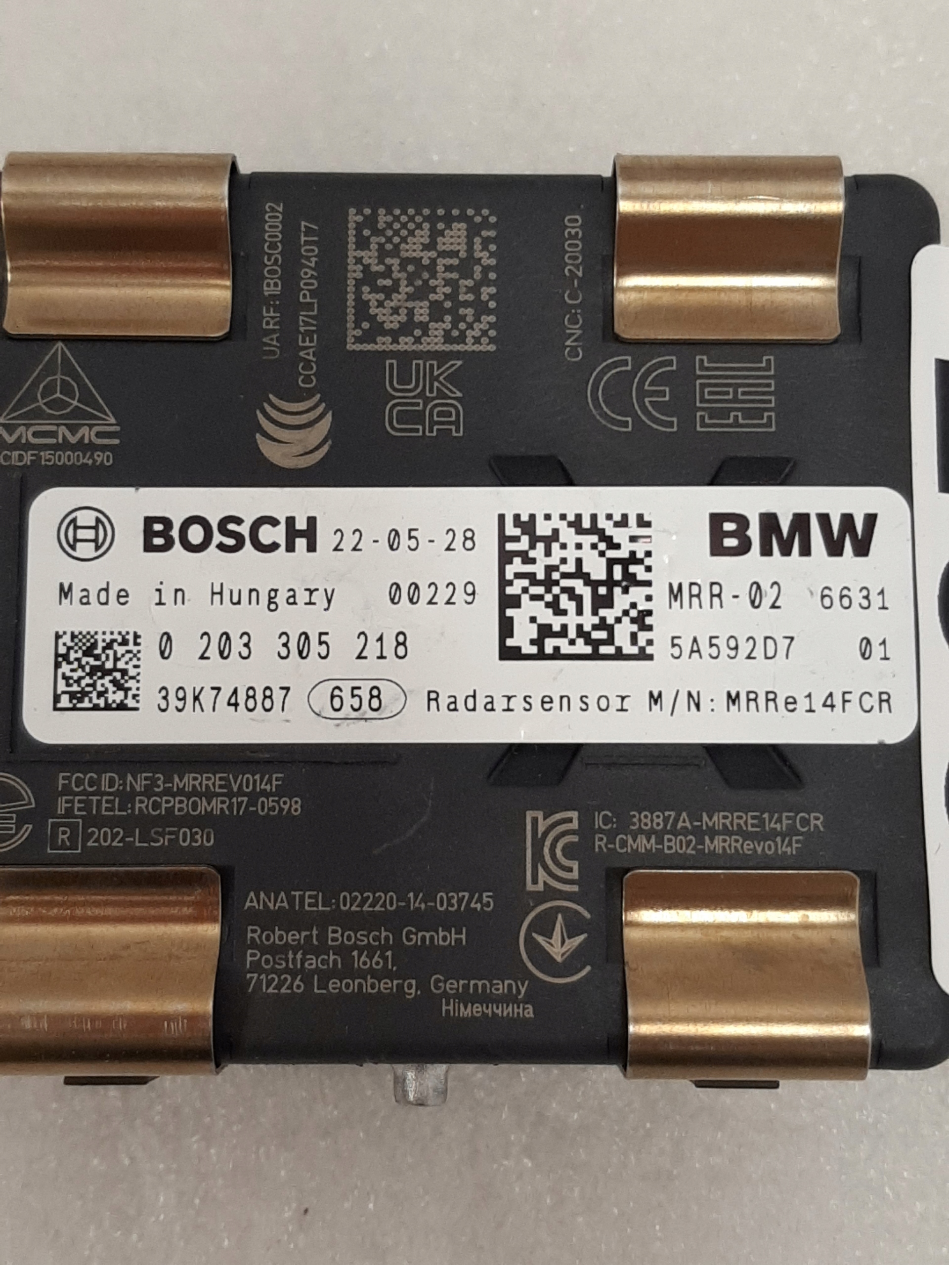 Radar Czujnik ACC BMW G20 F40 G05 G06 G01 G02 G22 G29 5A592D7 - galeria