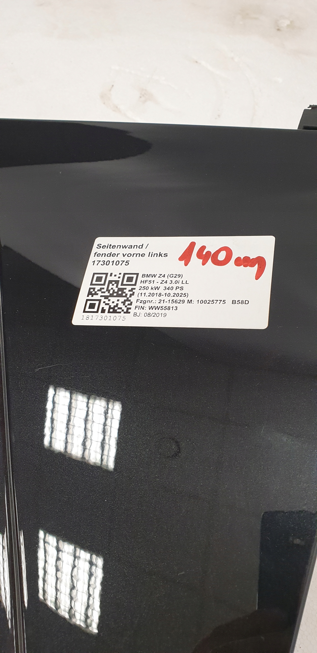 Błotnik Przedni Lewy BMW Z4 M G29 Idealny Kolor 475 - galeria