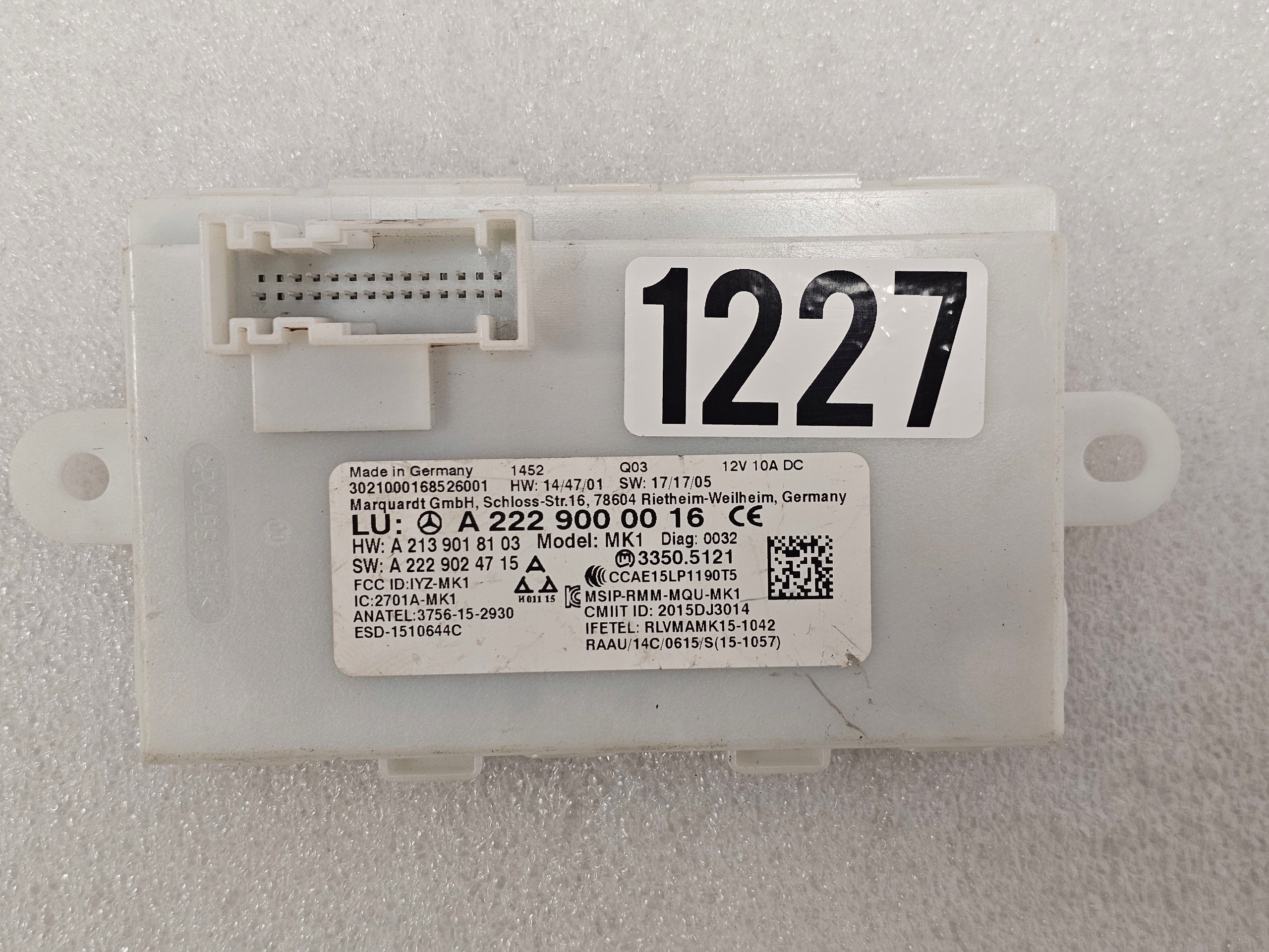 Moduł Sterownik Keyless GO Mercedes W205 W213 W222 W253 W257 W290 - galeria