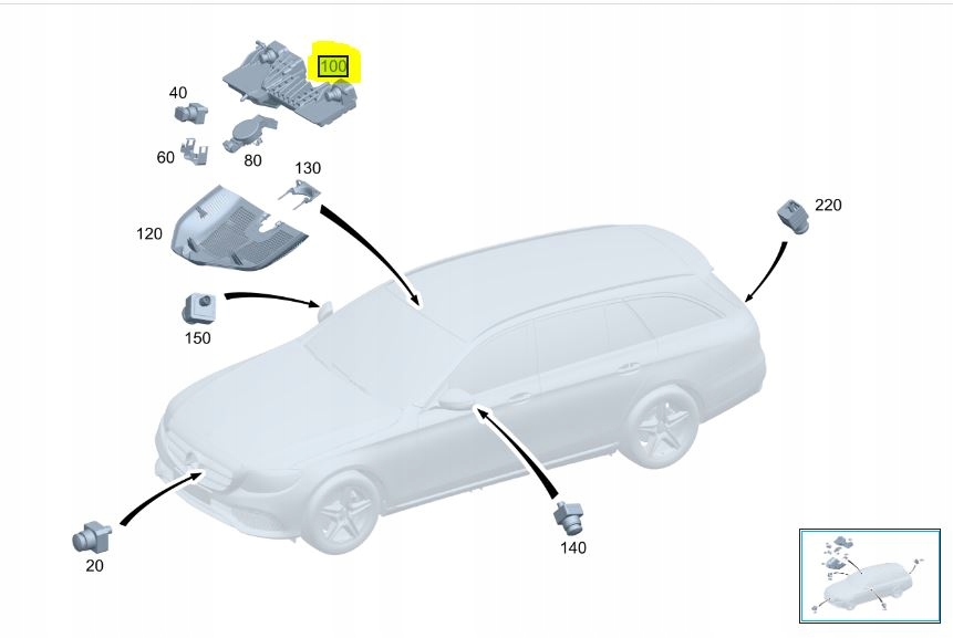 Kamera szyby Mercedes A2069005613 W206 - galeria