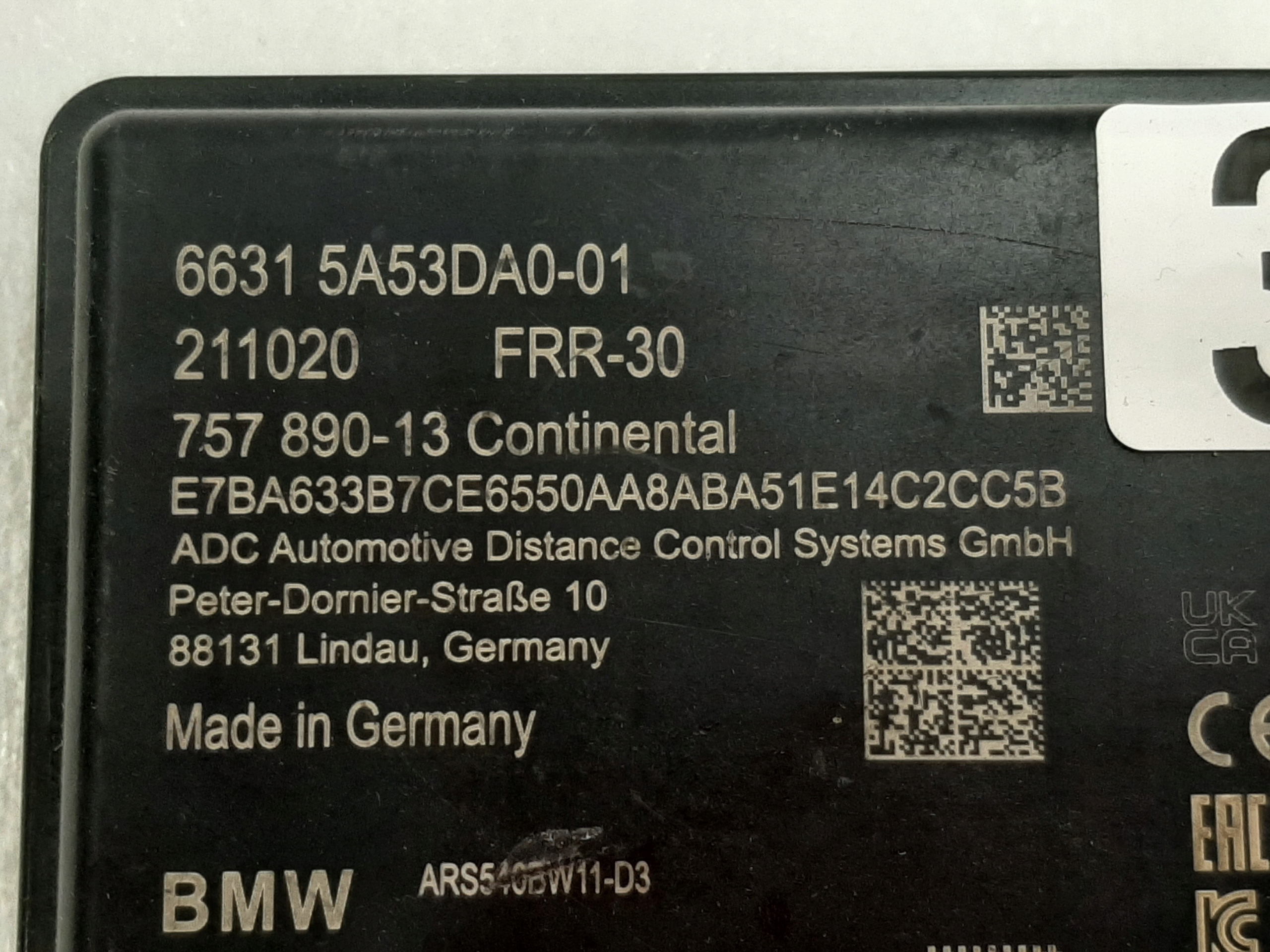 Radar Czujnik ACC ADC Tempomat FRR BMW G70 G07 U11 I20 5A53DA0 - galeria