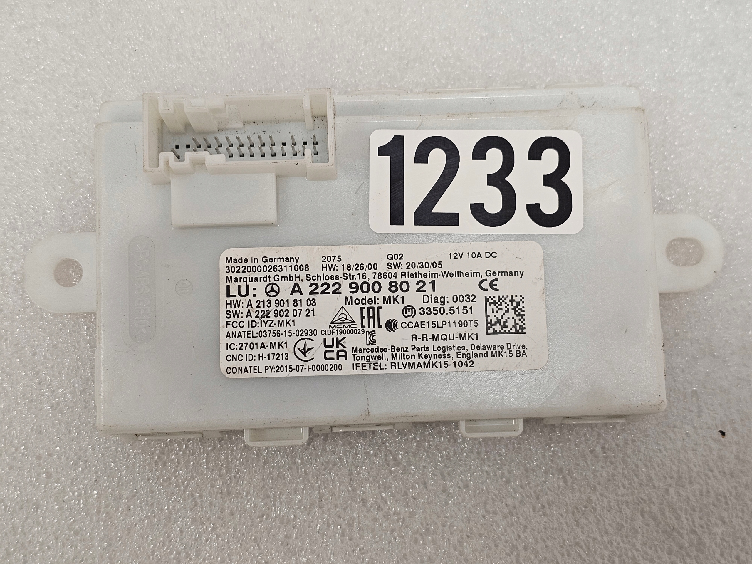 Moduł Sterownik Keyless GO Mercedes W213 W238 W253 W257 W290 W222 - galeria