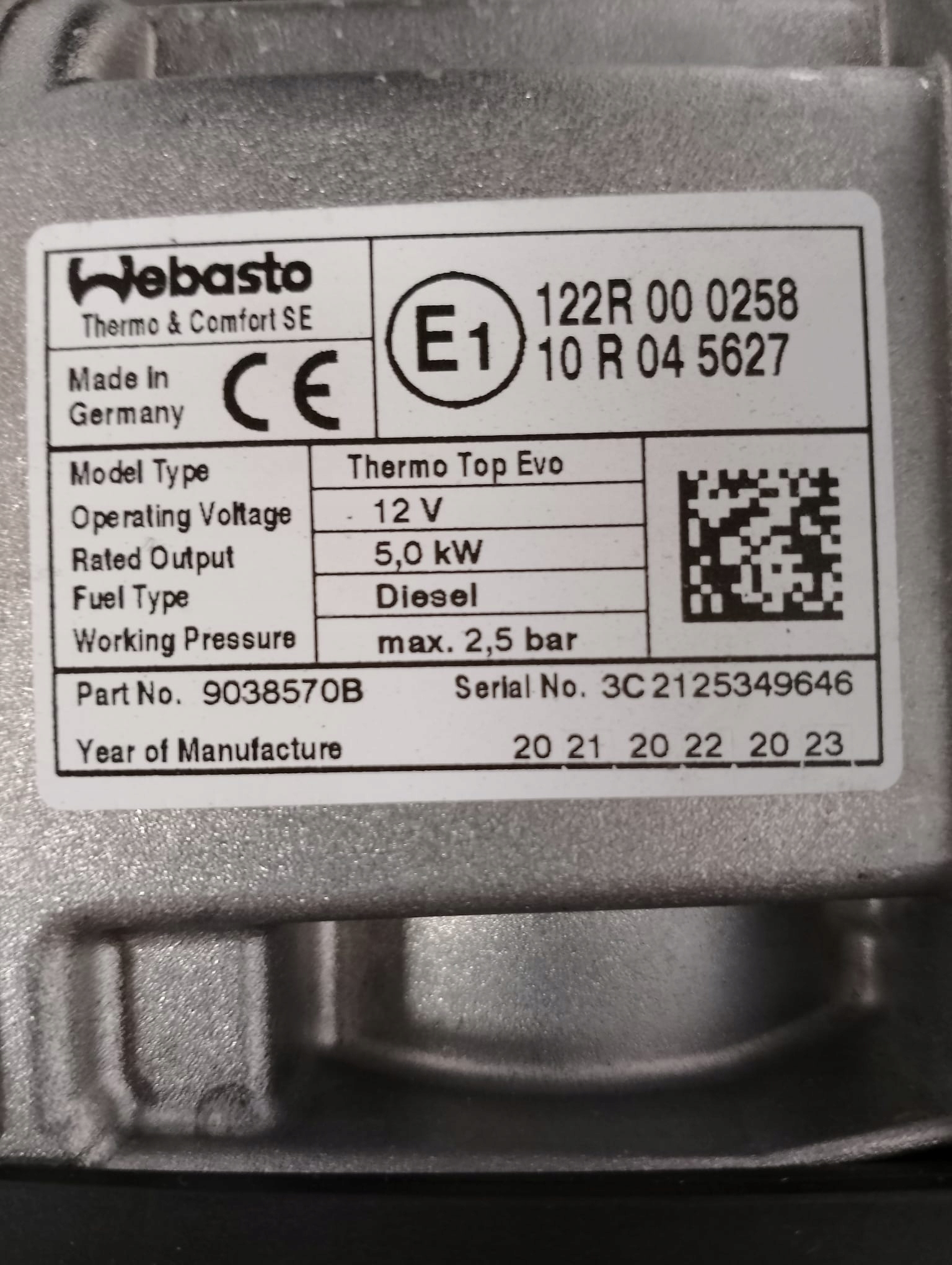 Webasto Mercedes W254 GLC Diesel Ogrzewanie - galeria