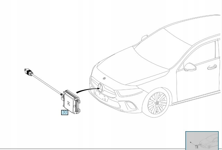 Radar Mercedes ACC Distronic OEM A2909003700 #FV - galeria