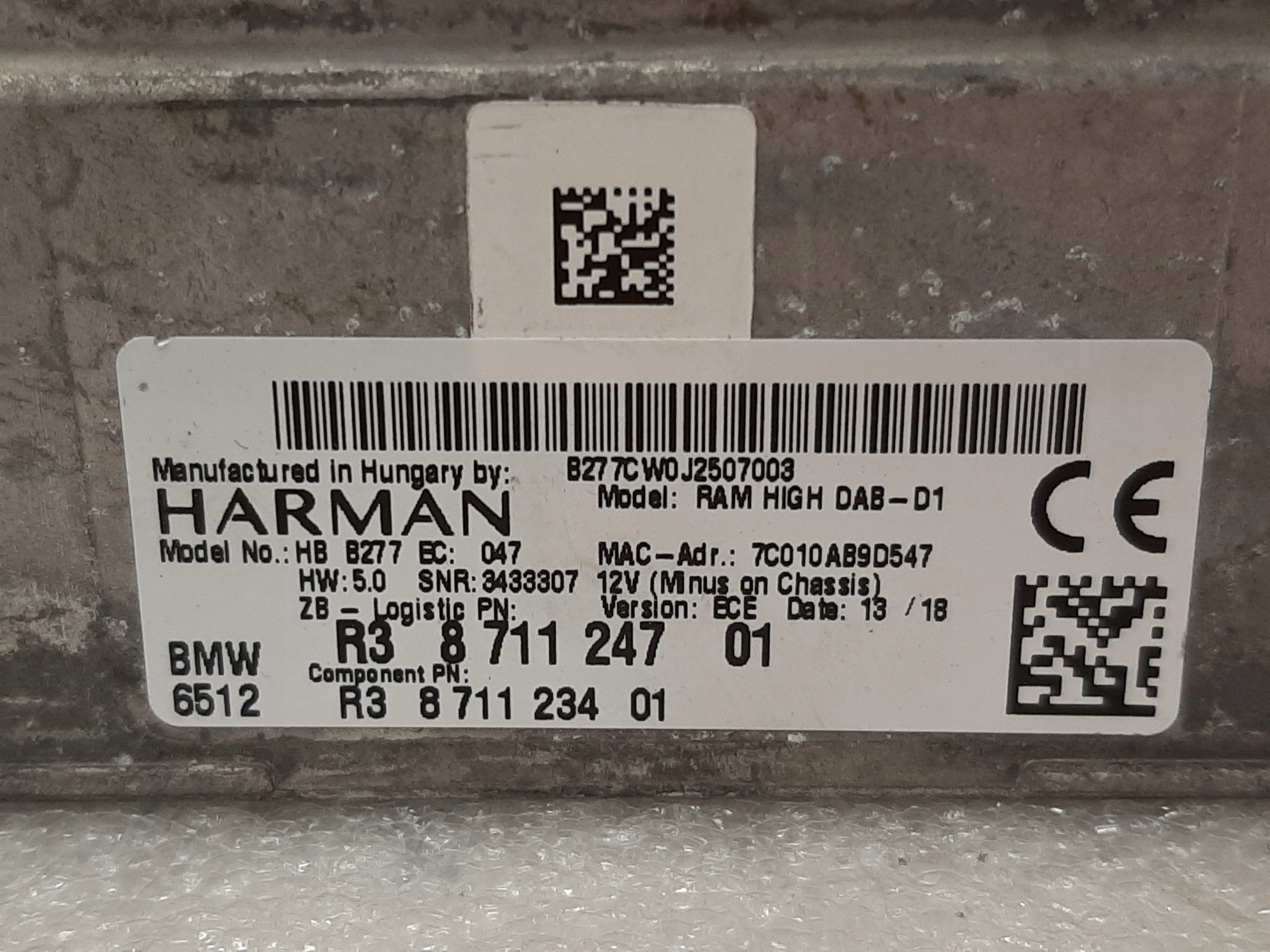 Wzmacniacz Harman Kardon HIGH DAB BMW G12 G30 G15 - galeria