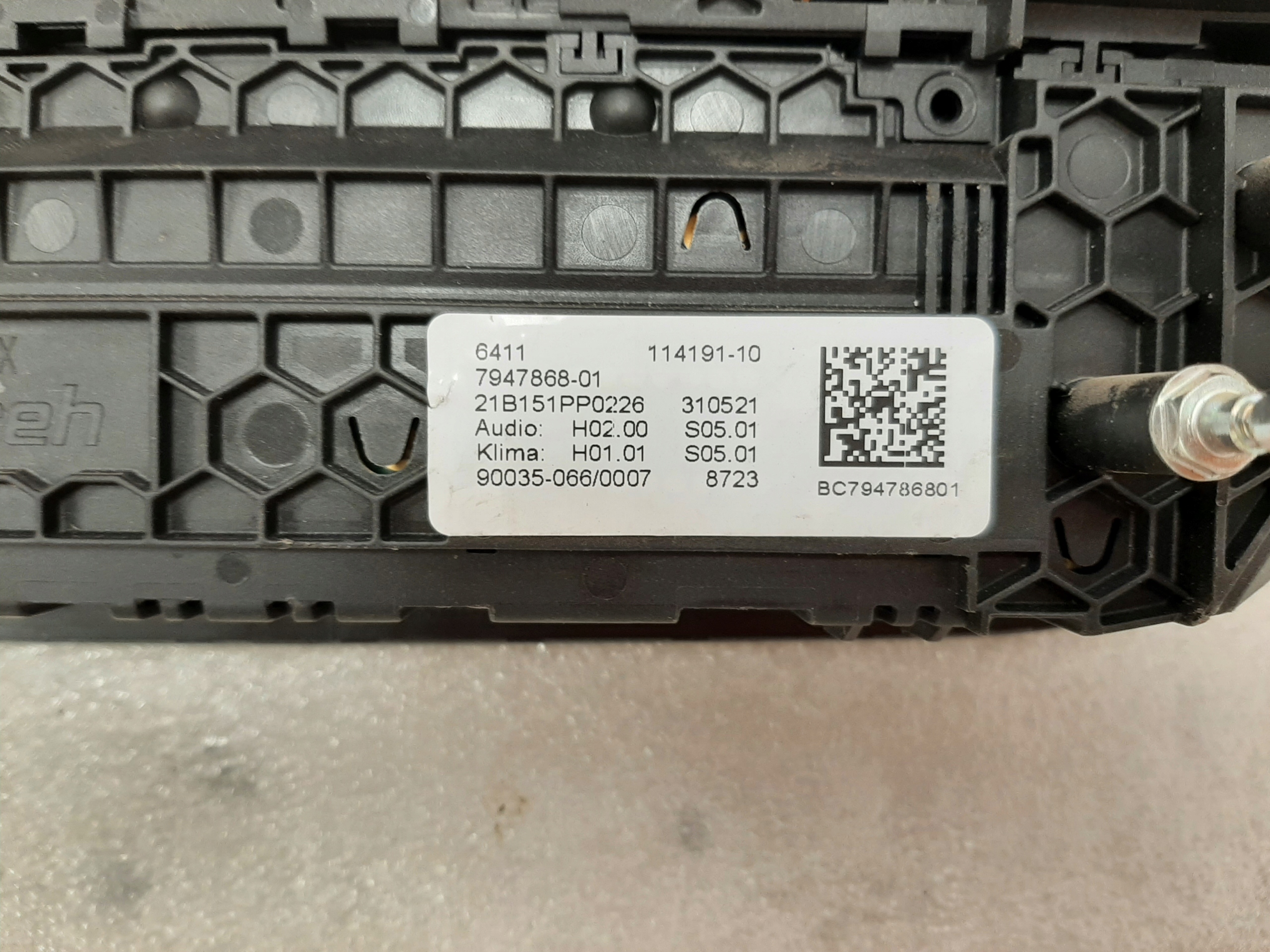 Panel klimatyzacji BMW G30 7947868 - galeria
