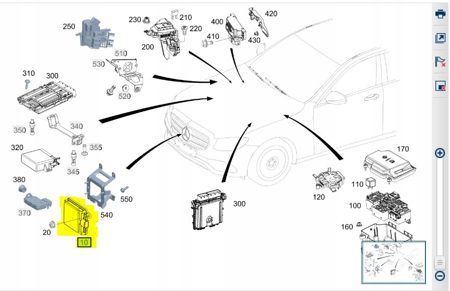 Radar Mercedes ACC Distronic W213 A0009001710 #FV - galeria