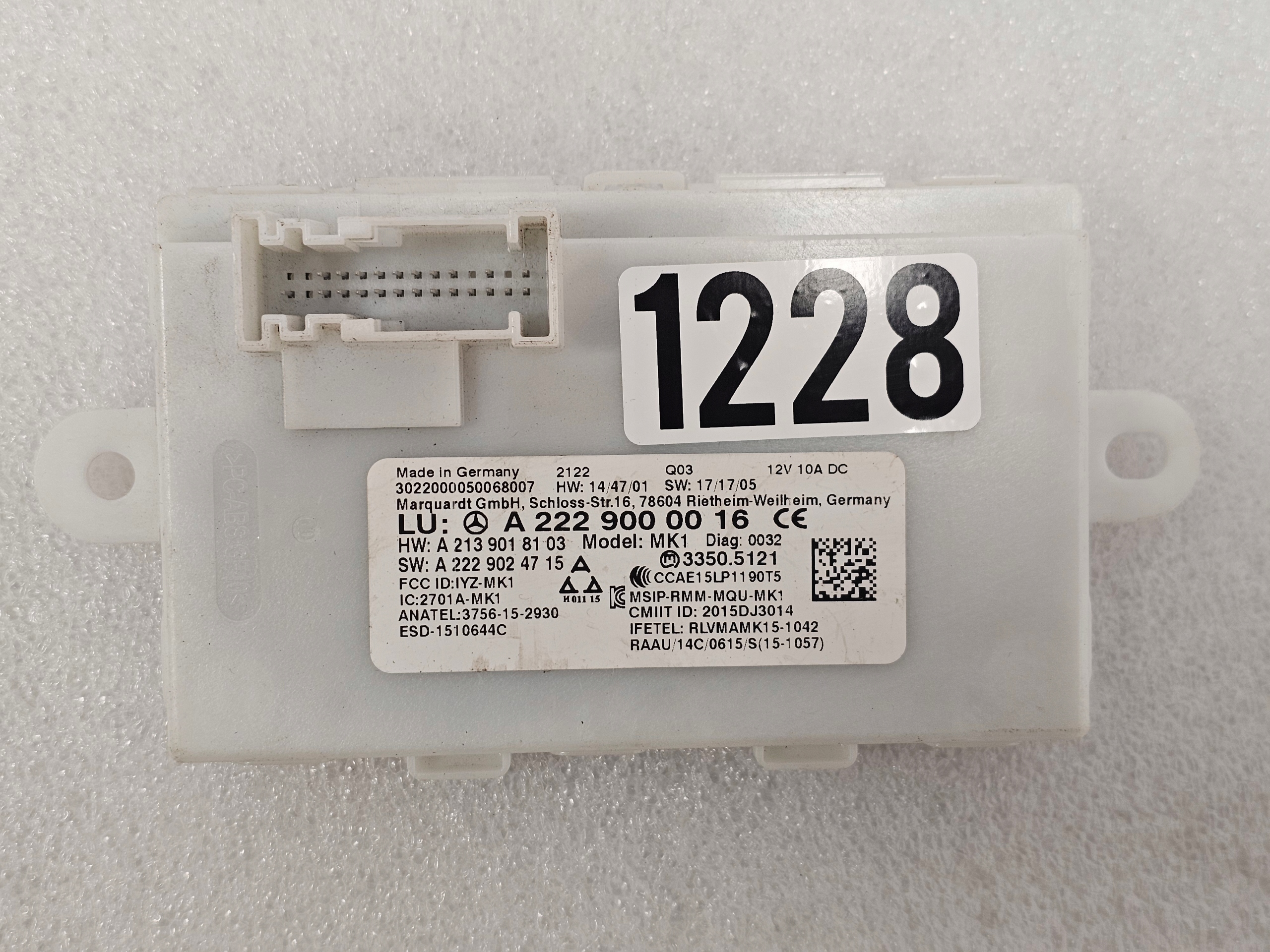 Zdjęcie produktu Moduł Sterownik Keyless GO Mercedes W205 W213 W222 W253 W257 W290