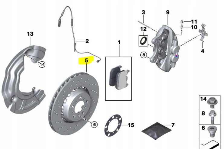 Zdjęcie produktu Tarcze BMW M3 E46 2282446 2282445 NOWE PRZÓD OEM!