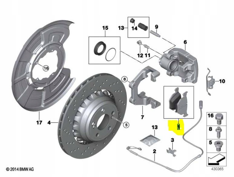Zdjęcie produktu Klocki BMW X5M F85 X6M F86 6794879 TYŁ Nowe OEM