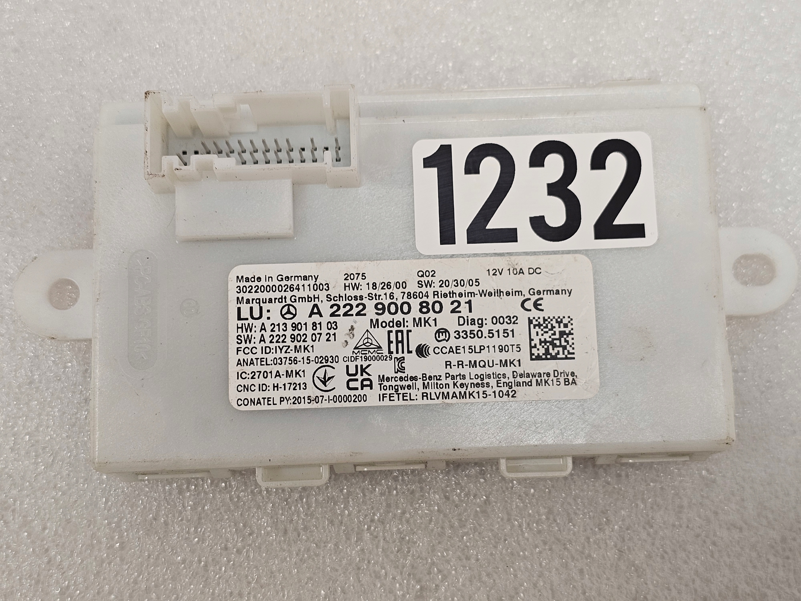 Zdjęcie produktu Moduł Sterownik Keyless GO Mercedes W213 W238 W253 W257 W290 W222