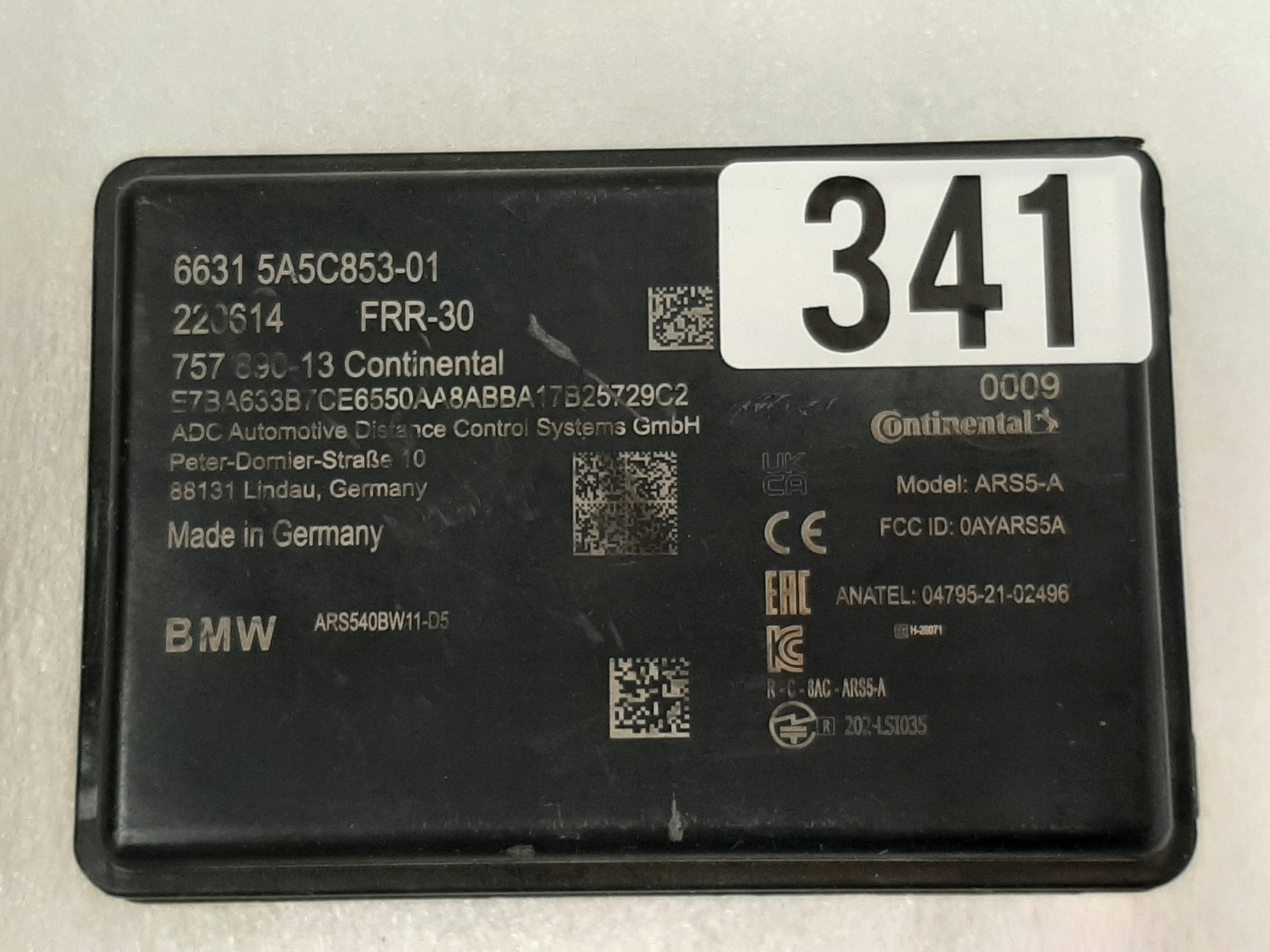 Zdjęcie produktu Radar Czujnik ACC ADC Tempomat FRR BMW G70 G07 U11 I20 5A5C853