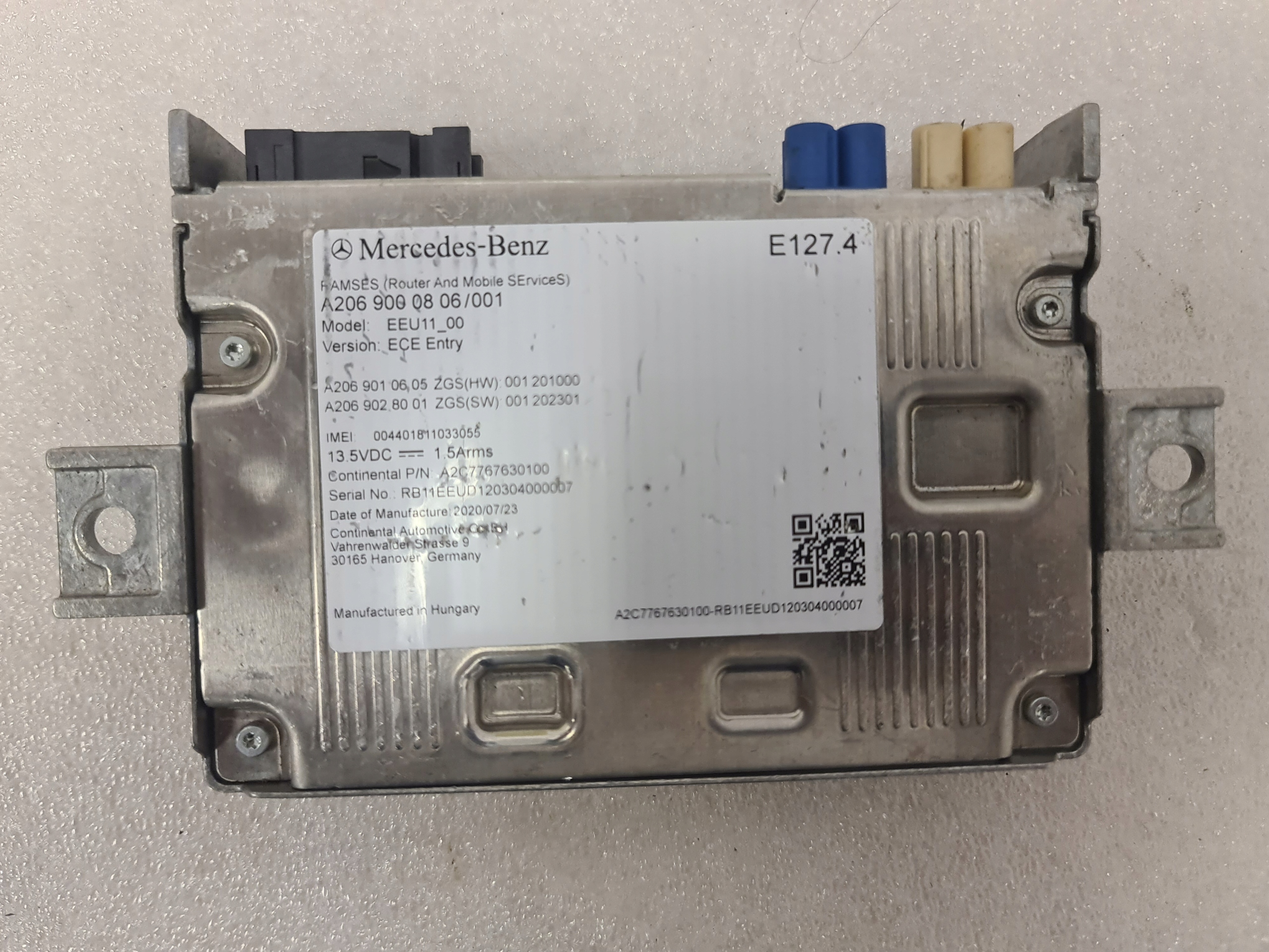 Zdjęcie produktu Moduł Sterownik RAMSES ECE Mercedes W206 W223