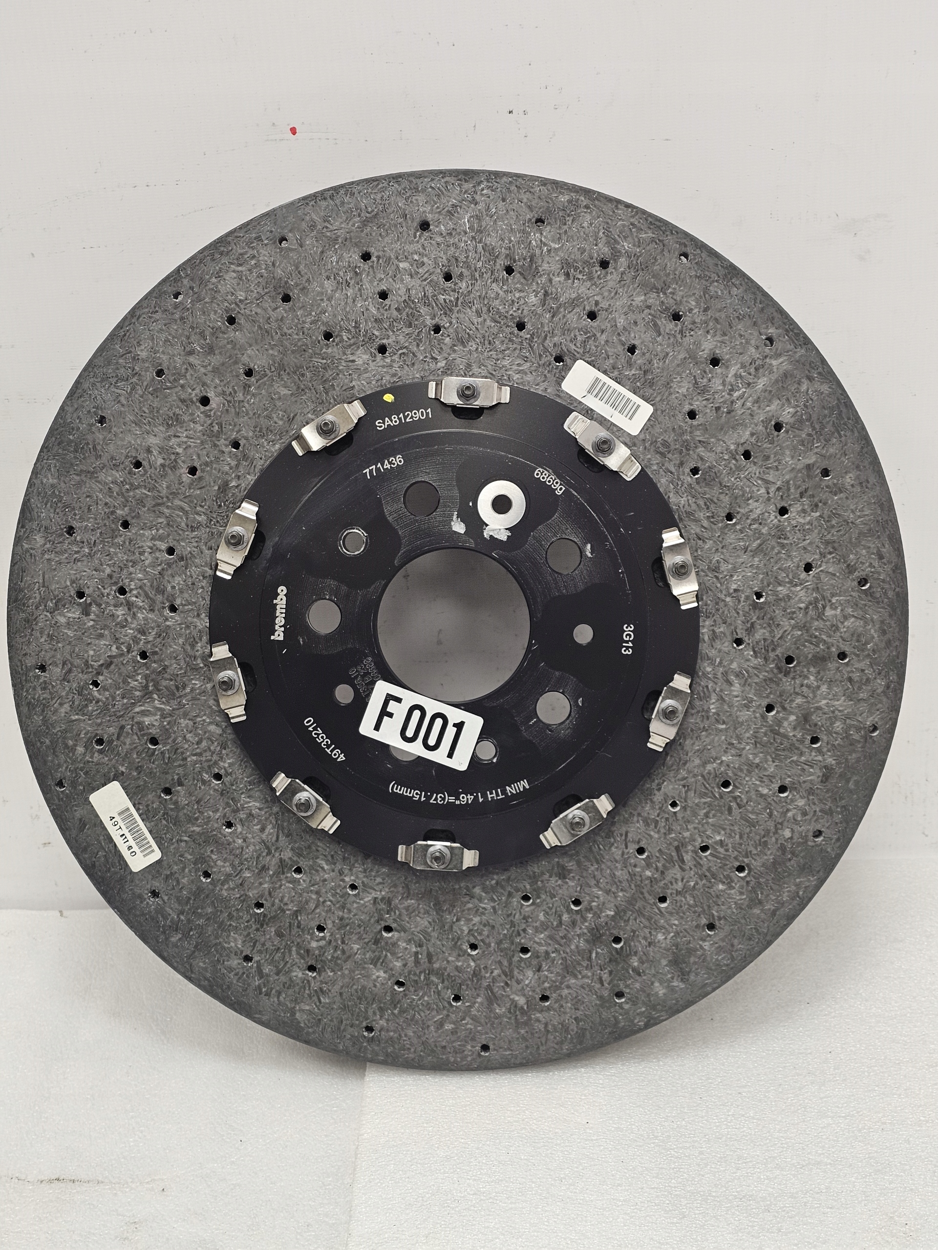 Zdjęcie produktu Tarcza CERAMICZNA Ferrari PRZÓD 812 SF90 296 GTB 12 Cilindri NOWA 771436