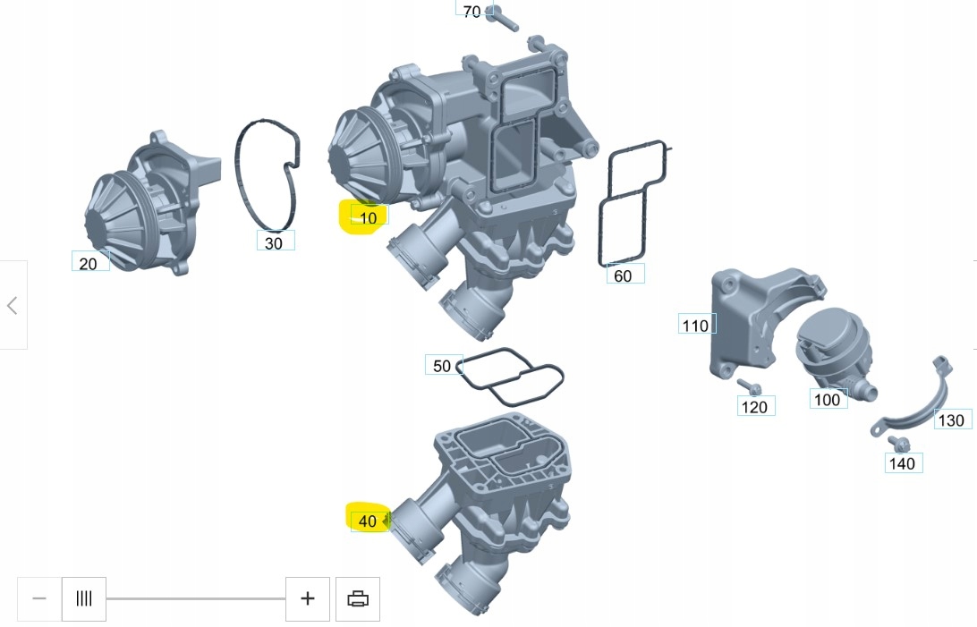 Zdjęcie produktu Pompa Wody Płynu Chłodniczego Mercedes OM654 A6542000600