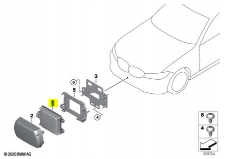 Zdjęcie produktu Radar Sensor Czujnik BMW G30 G11 G05 Distronic ACC