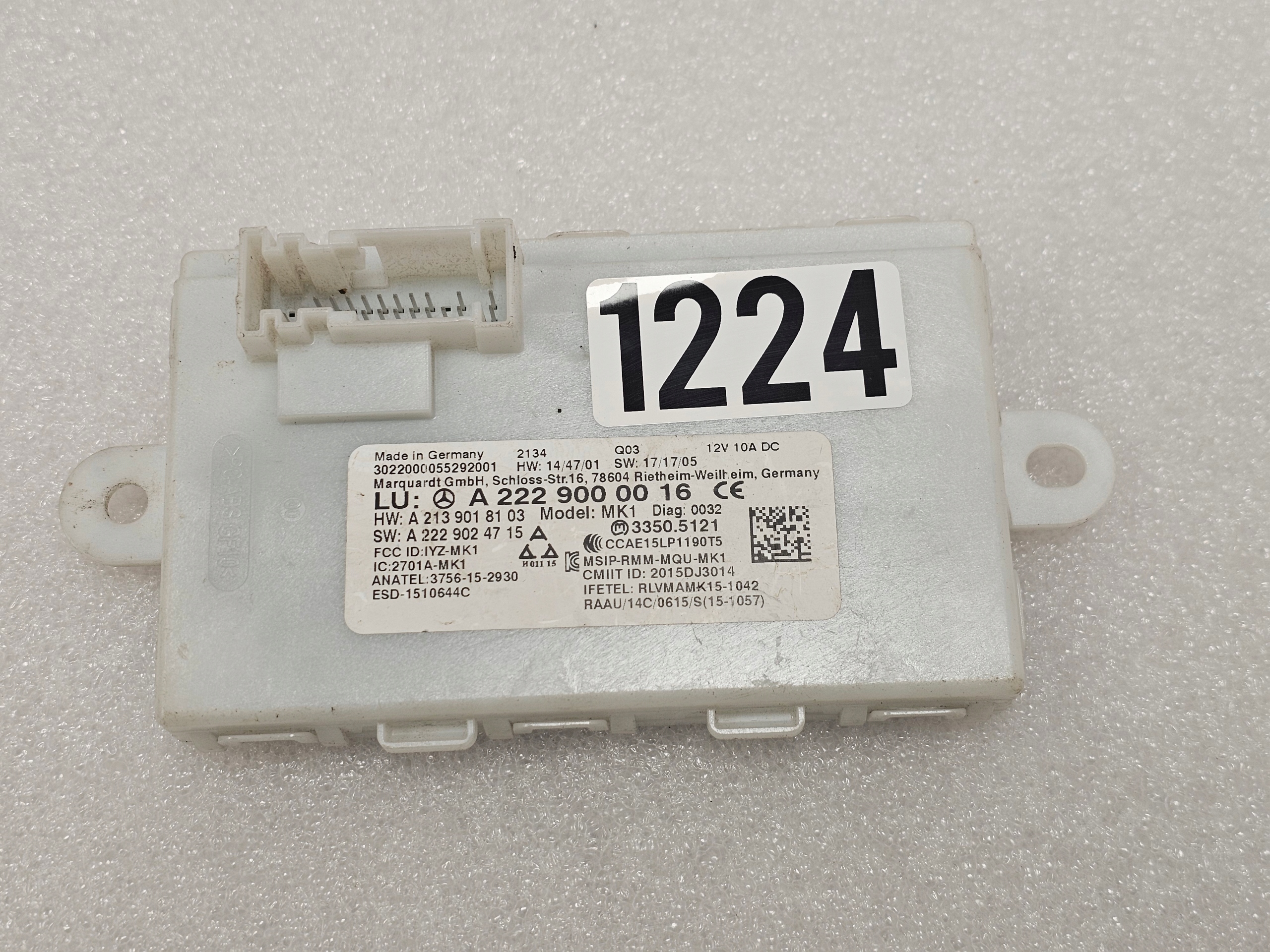 Zdjęcie produktu Moduł Sterownik Keyless GO Mercedes W205 W213 W222 W253 W257 W290