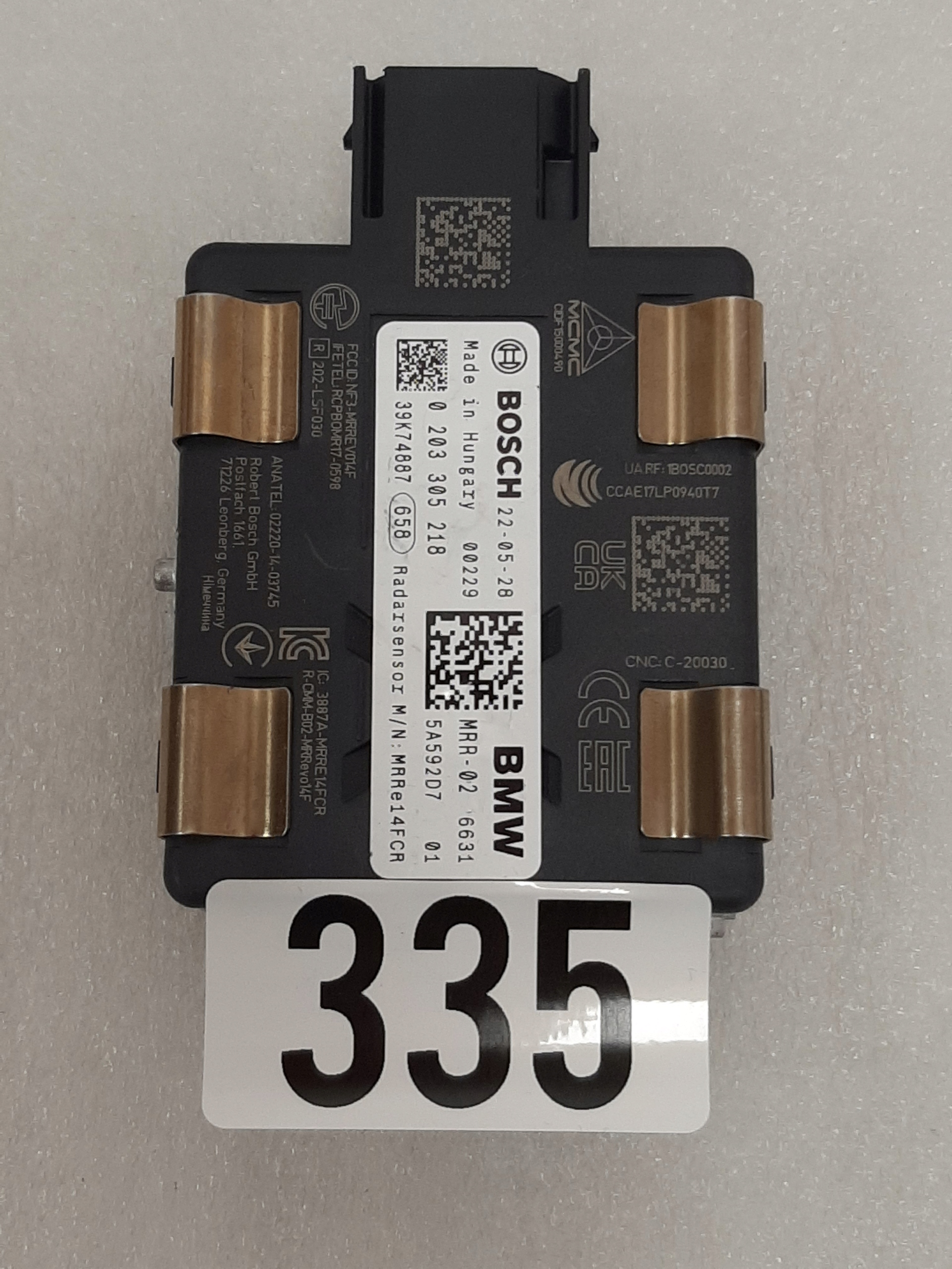 Zdjęcie produktu Radar Czujnik ACC BMW G20 F40 G05 G06 G01 G02 G22 G29 5A592D7