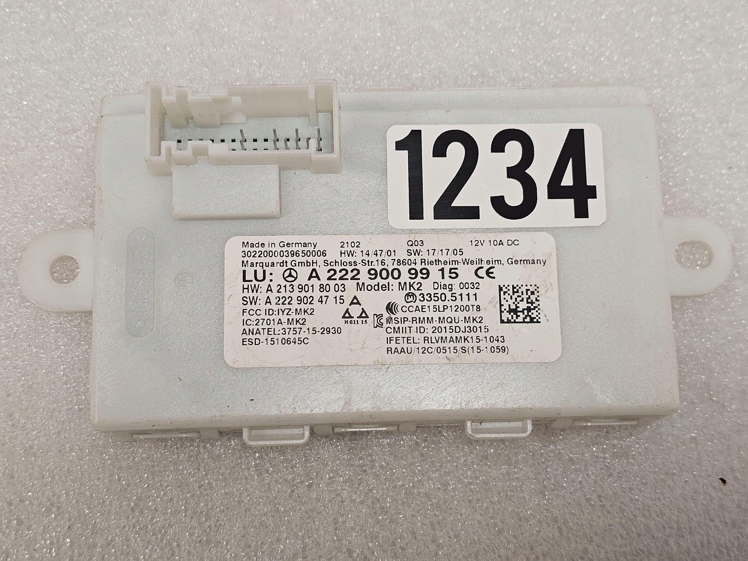 Zdjęcie produktu Moduł Sterownik Keyless GO Mercedes W213 W238 W253 W257 W290 W222