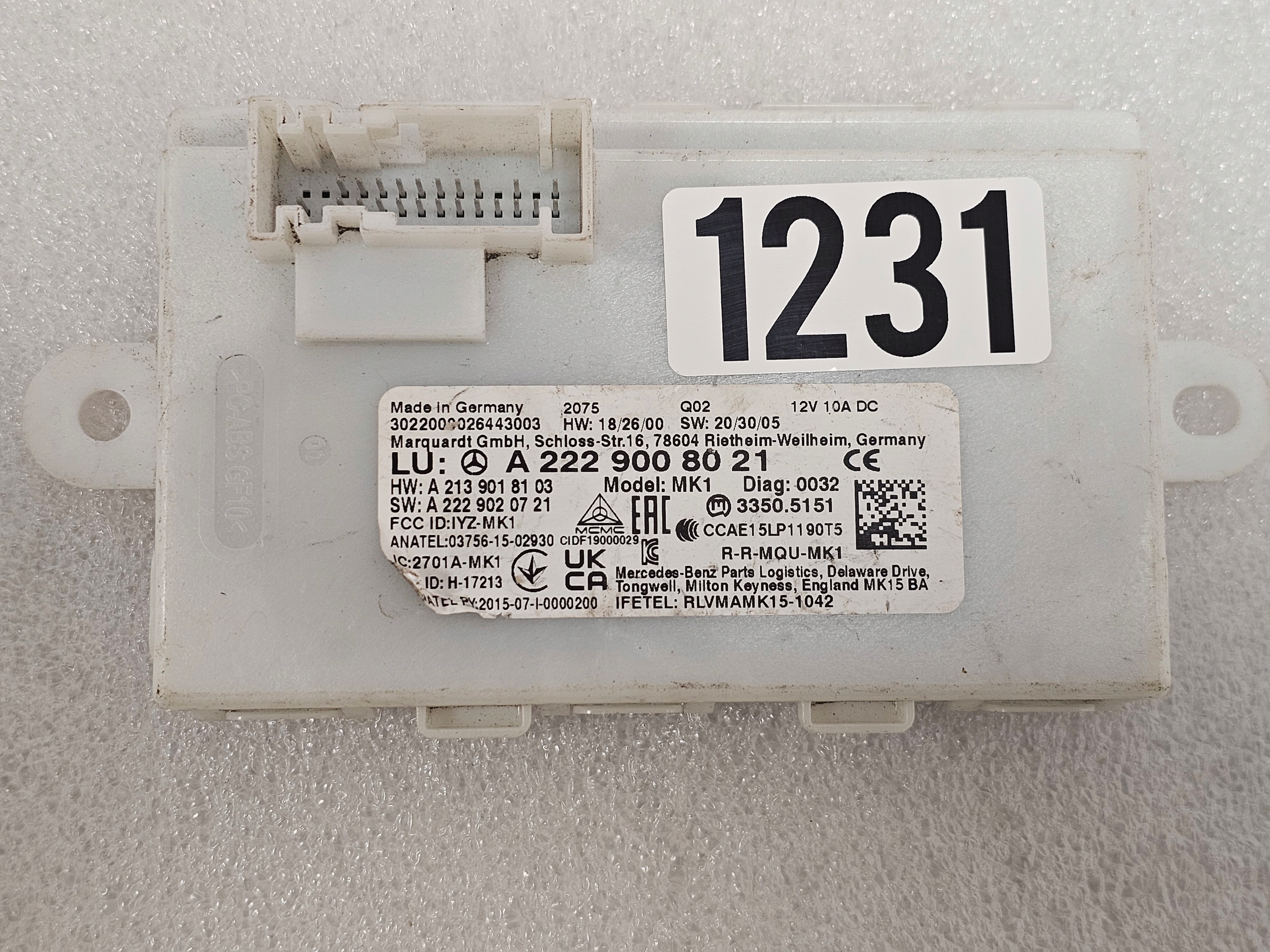 Zdjęcie produktu Moduł Sterownik Keyless GO Mercedes W213 W238 W253 W257 W290 W222