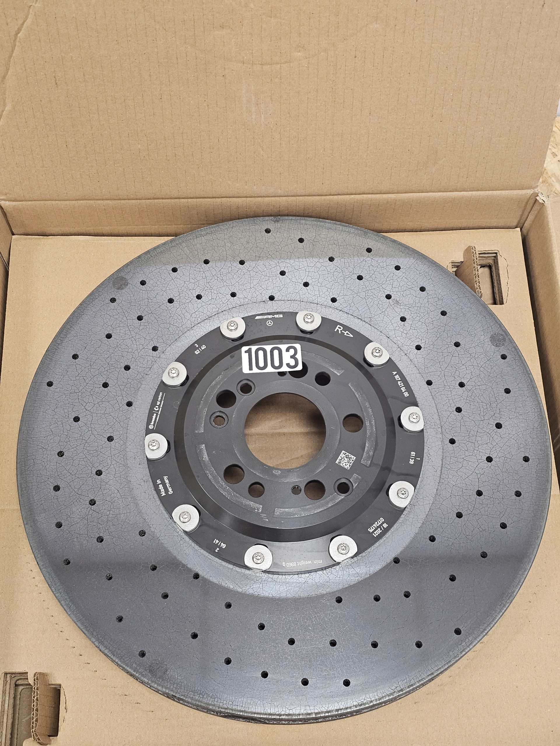 Zdjęcie produktu Tarcza CERAMICZNA Mercedes W167 GLS W295 EQE EQS Przód Przednia PRAWA