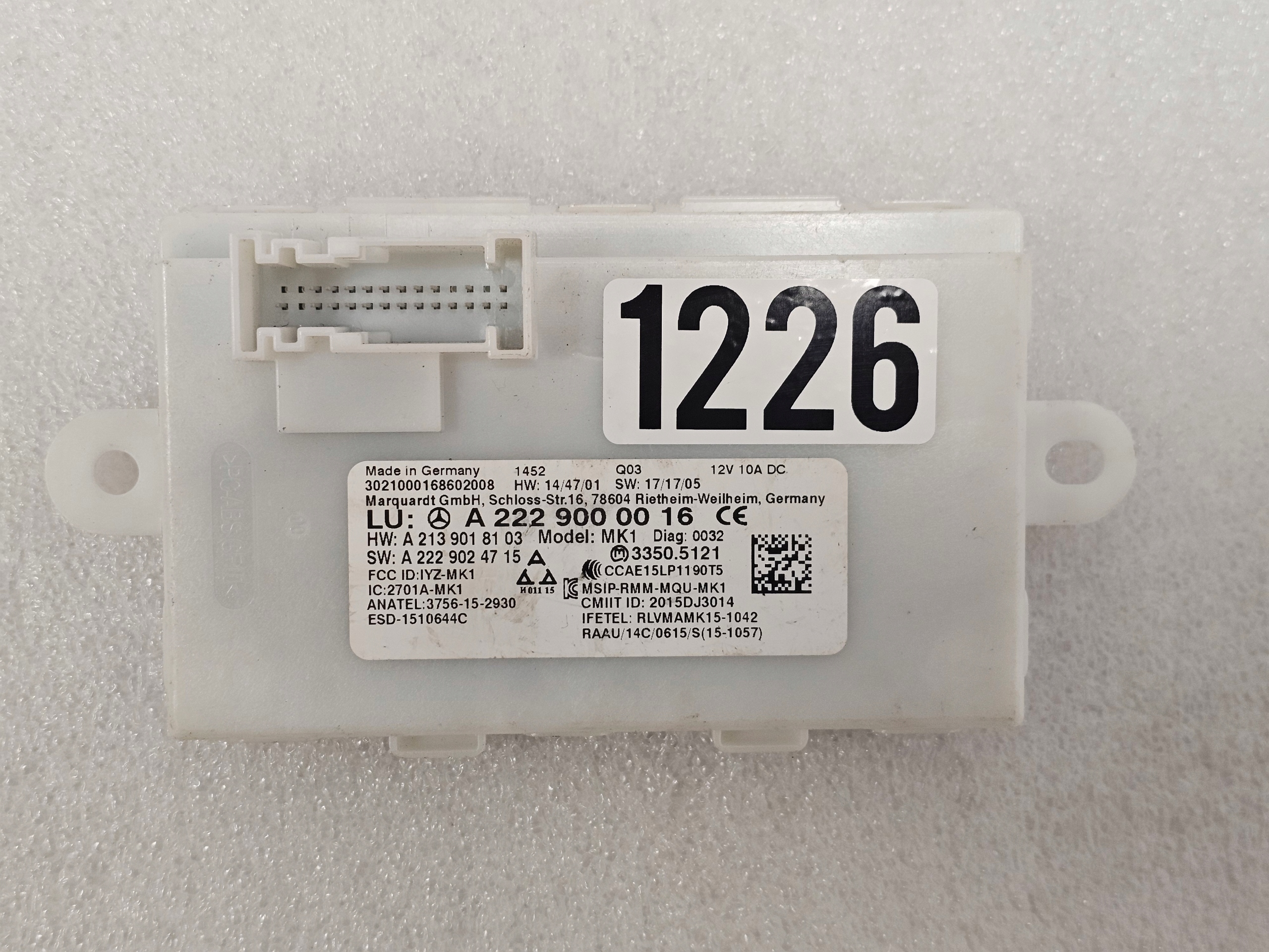 Moduł Sterownik Keyless GO Mercedes W205 W213 W222 W253 W257 W290