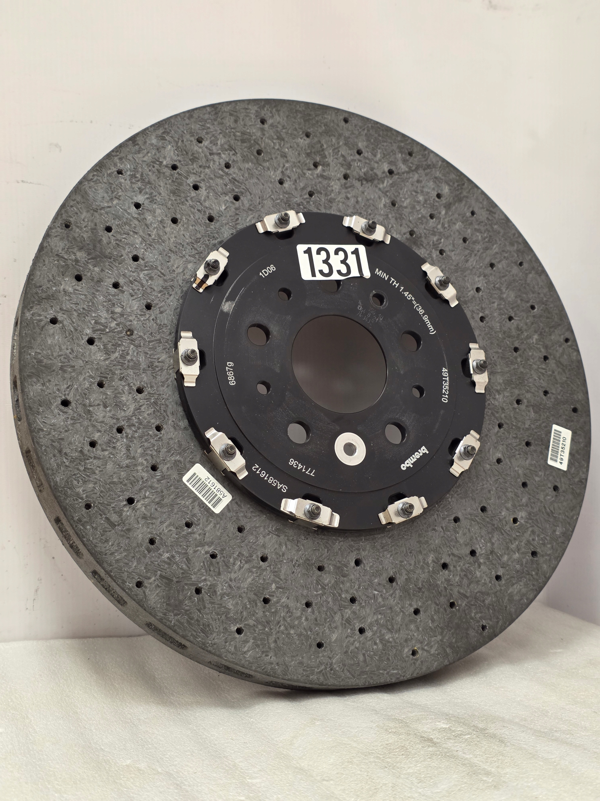 Tarcza CERAMICZNA Ferrari PRZÓD 812 SF90 296 GTB 12 Cilindri NOWA 771436