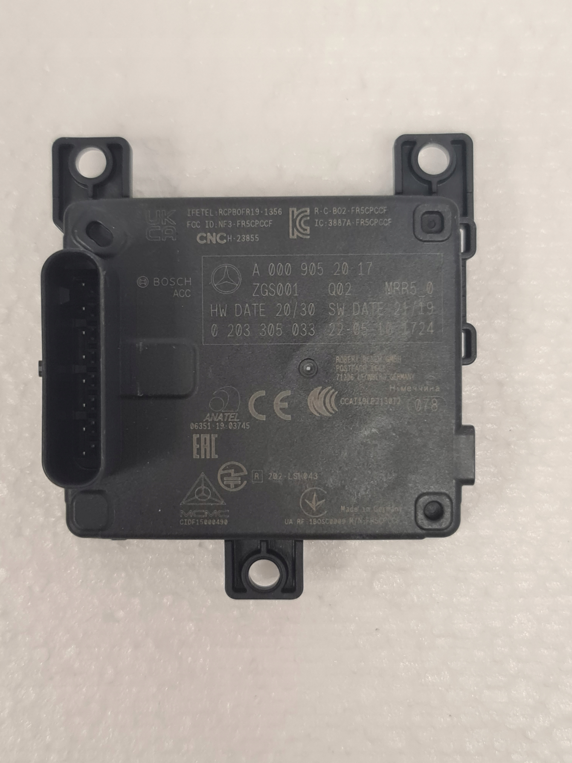 Radar Distronic Mercedes A0009052017 W223 W295