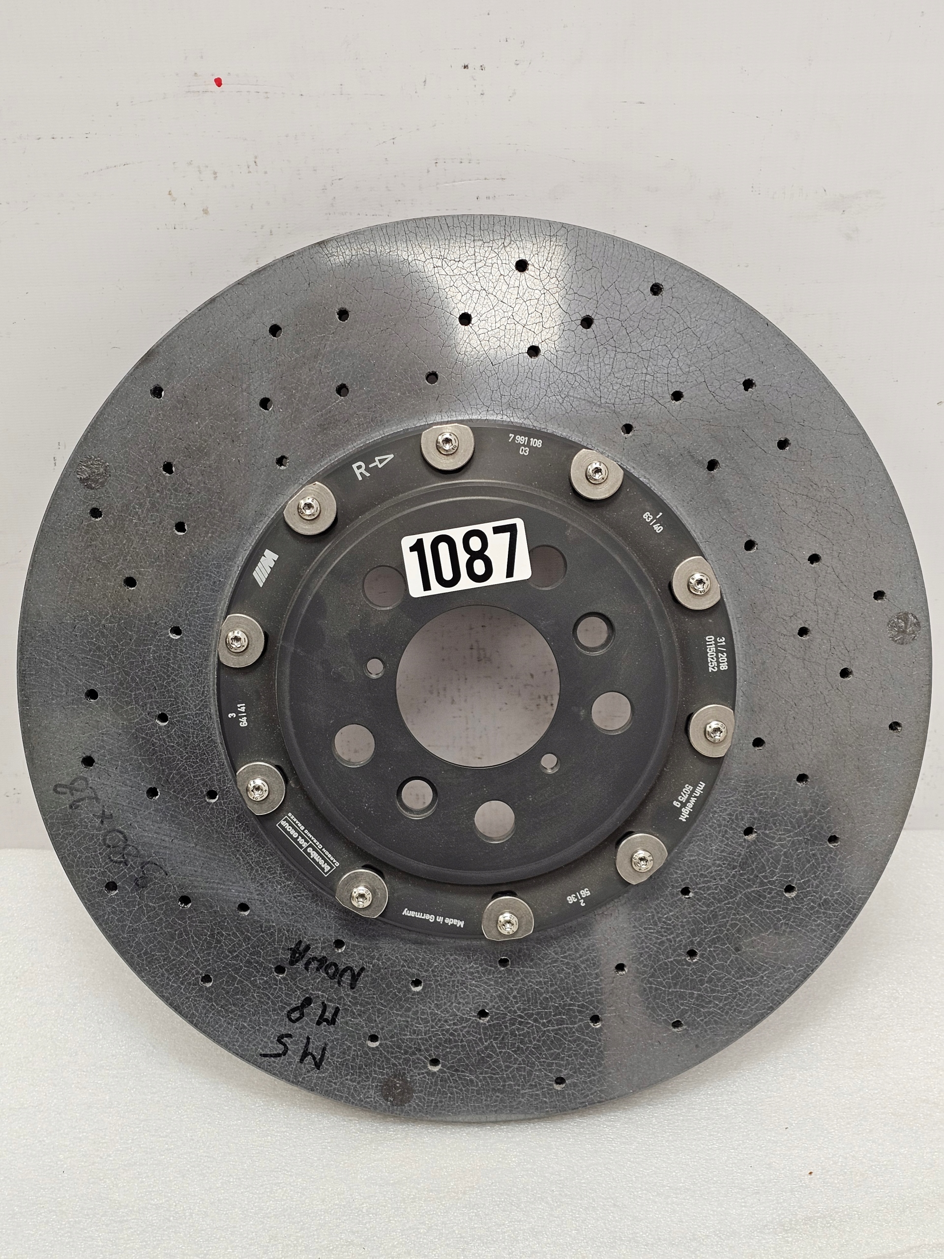 Tarcza CERAMICZNA BMW M5 F90 M8 Tył Prawa NOWA OEM
