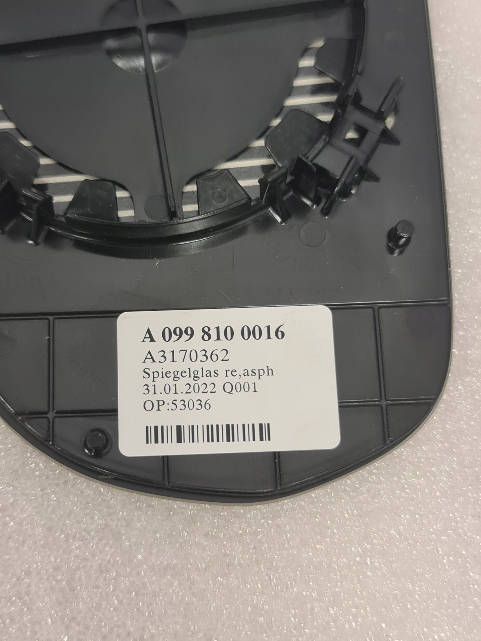 Mercedes-Benz OE A0998100016 Wkład Lusterka Szkło - galeria