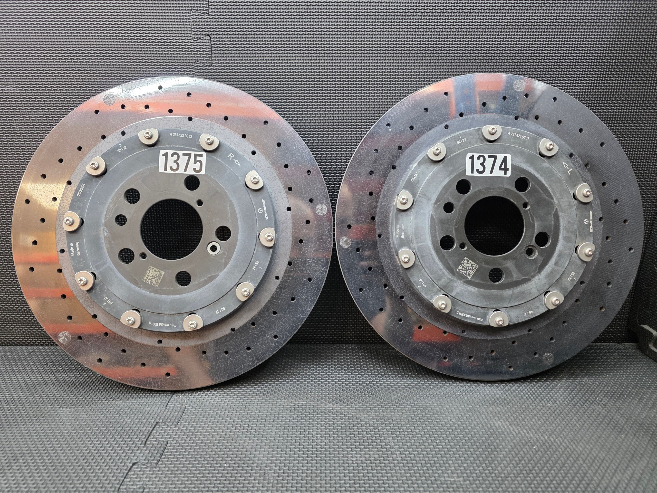 Tarcza CERAMICZNA Mercedes AMG Tył Lewa W213 W190 - galeria