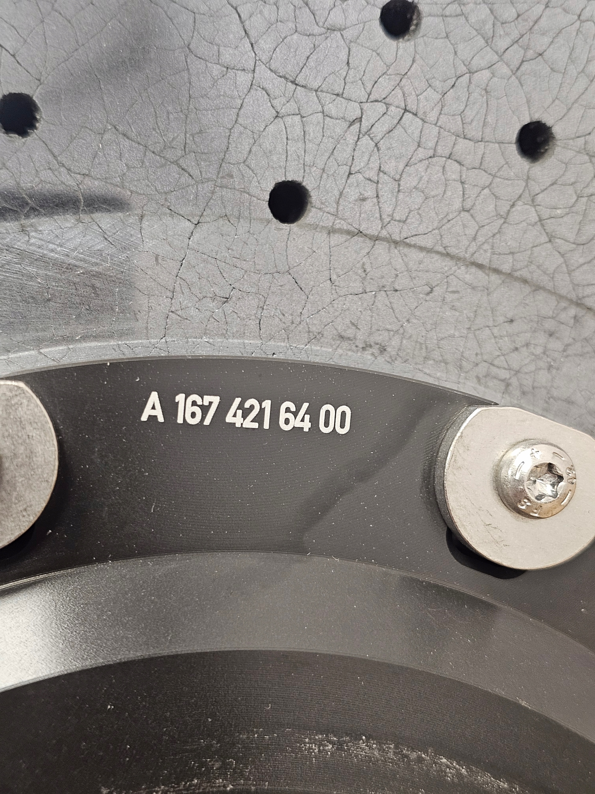 Tarcza CERAMICZNA Mercedes W167 GLS W295 EQE EQS Przód Przednia PRAWA - galeria